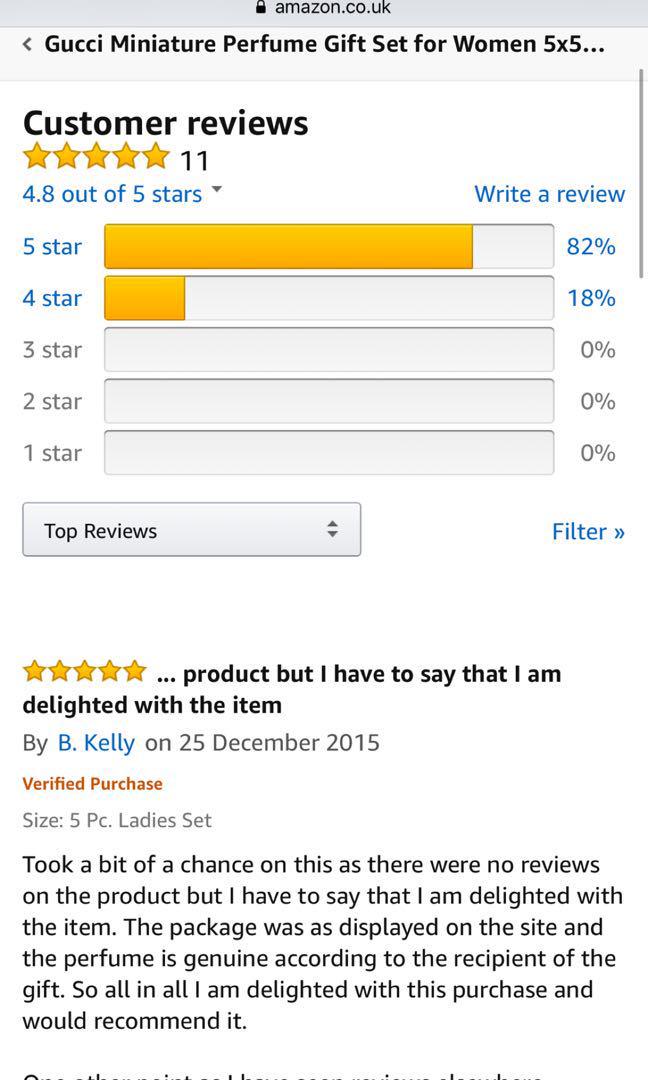 gucci miniatures gift set 5 pack