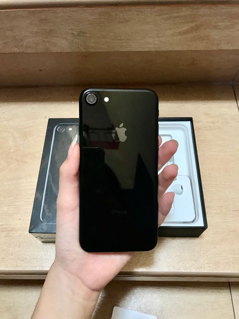 Iphone 7 Second 128gb Jet Black Original Telepon Seluler Tablet Iphone Iphone 7 Series Di Carousell