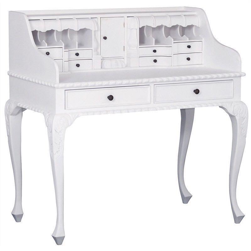 Aug21 26 Qanne French Writing Table Rolltop Desk White Furniture Qanne French Writing Table Rolltop Desk