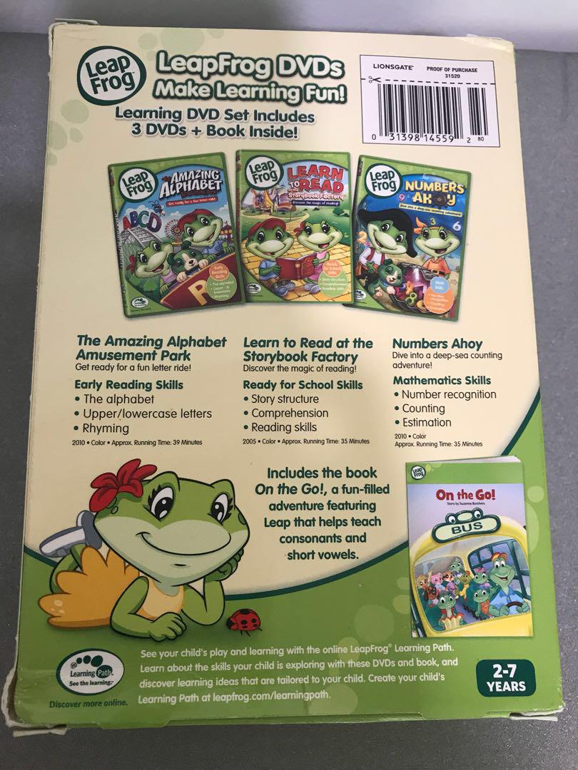 Leapfrog 3 DVD Learning Collection, Toys & Games, Others on Carousell