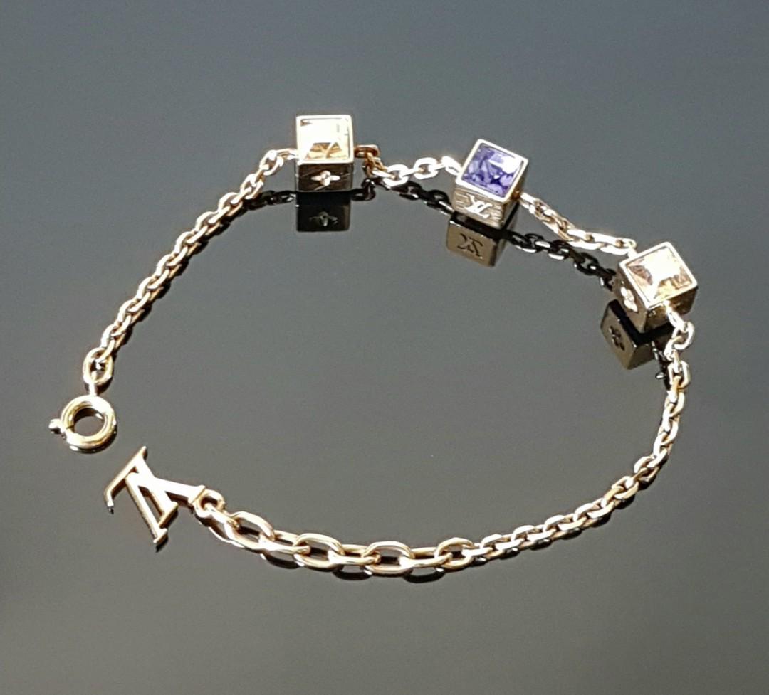 LOUIS VUITTON Swarovski Gamble Bracelet 93344