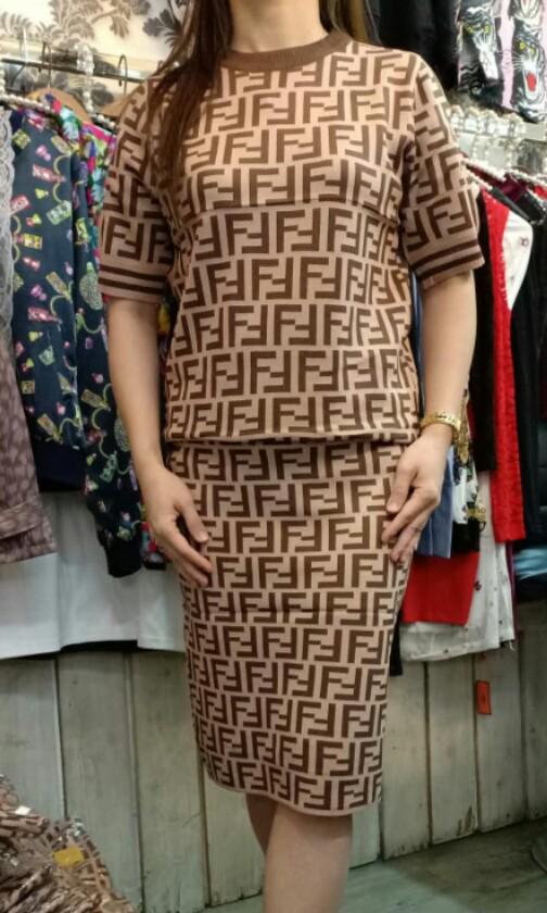 One set Fendi Rajut, Olshop Fashion
