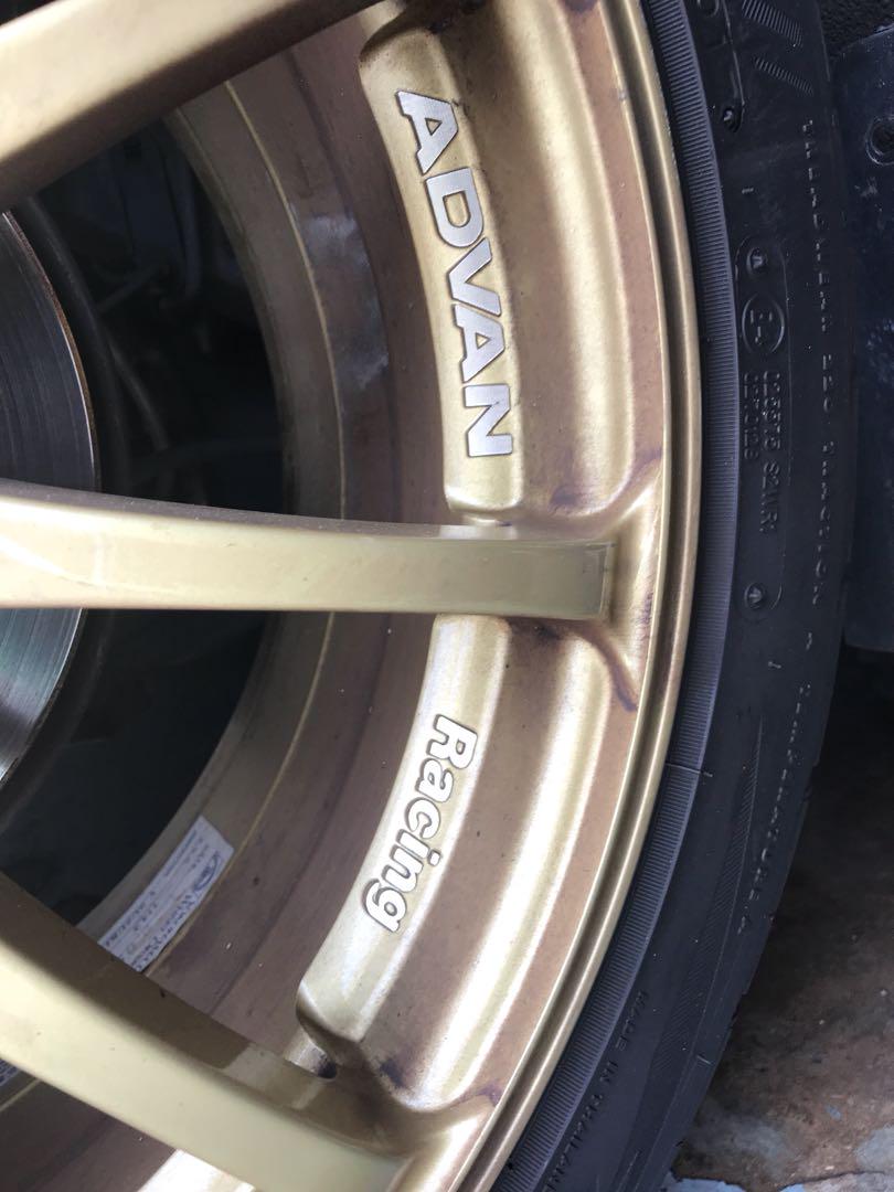 Original ADVAN Racing RS, Car Accessories, Tyres  Rims on Carousell