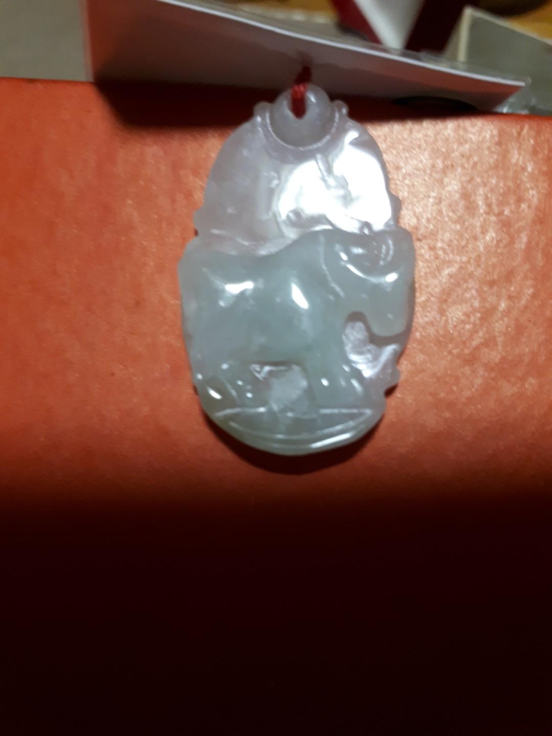 Ox Jade Pendant, Women's Fashion, Jewelry & Organisers, Precious Stones