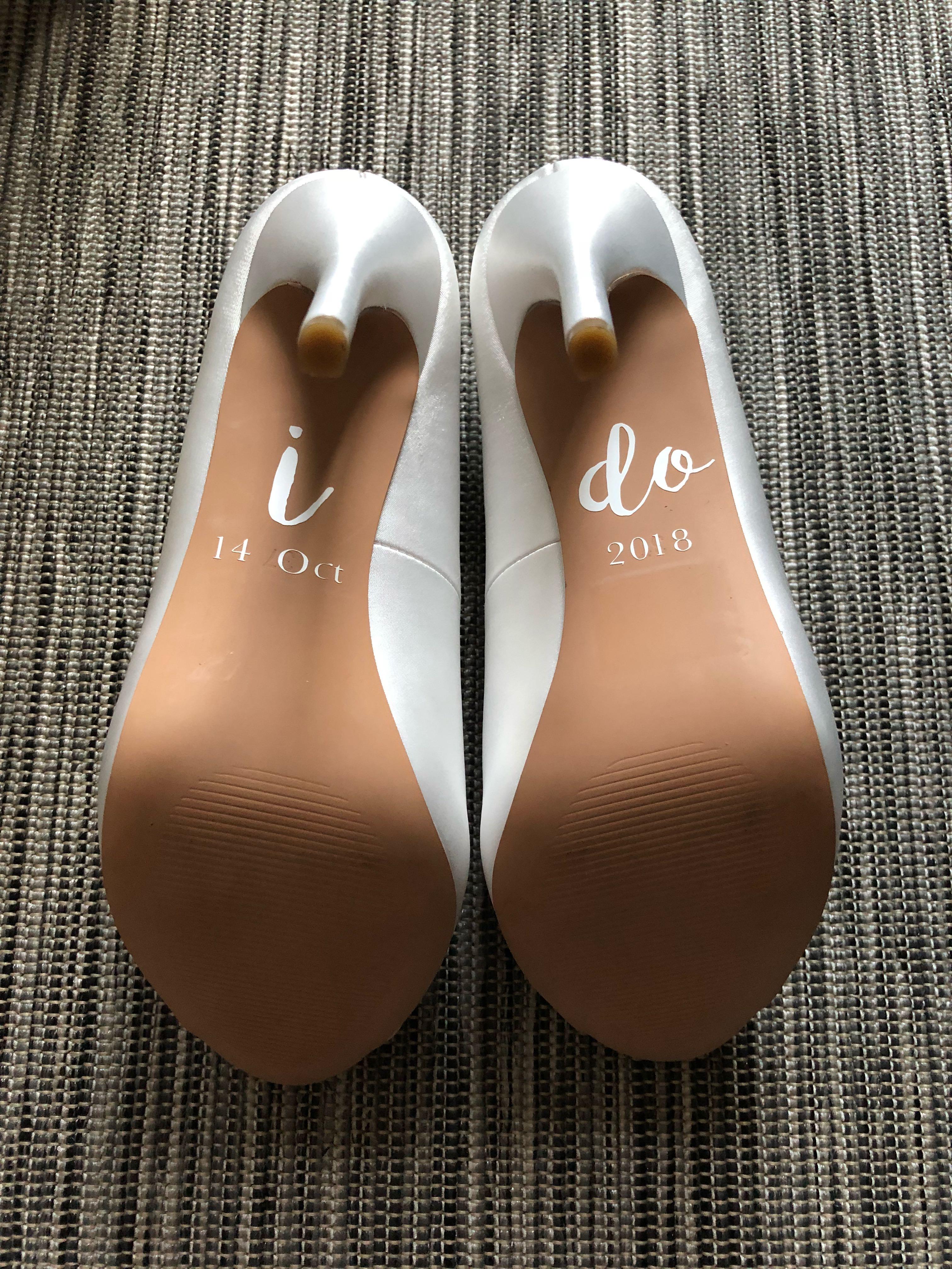 personalised wedding shoes