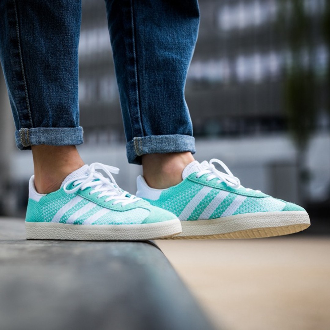 womens mint green gazelles