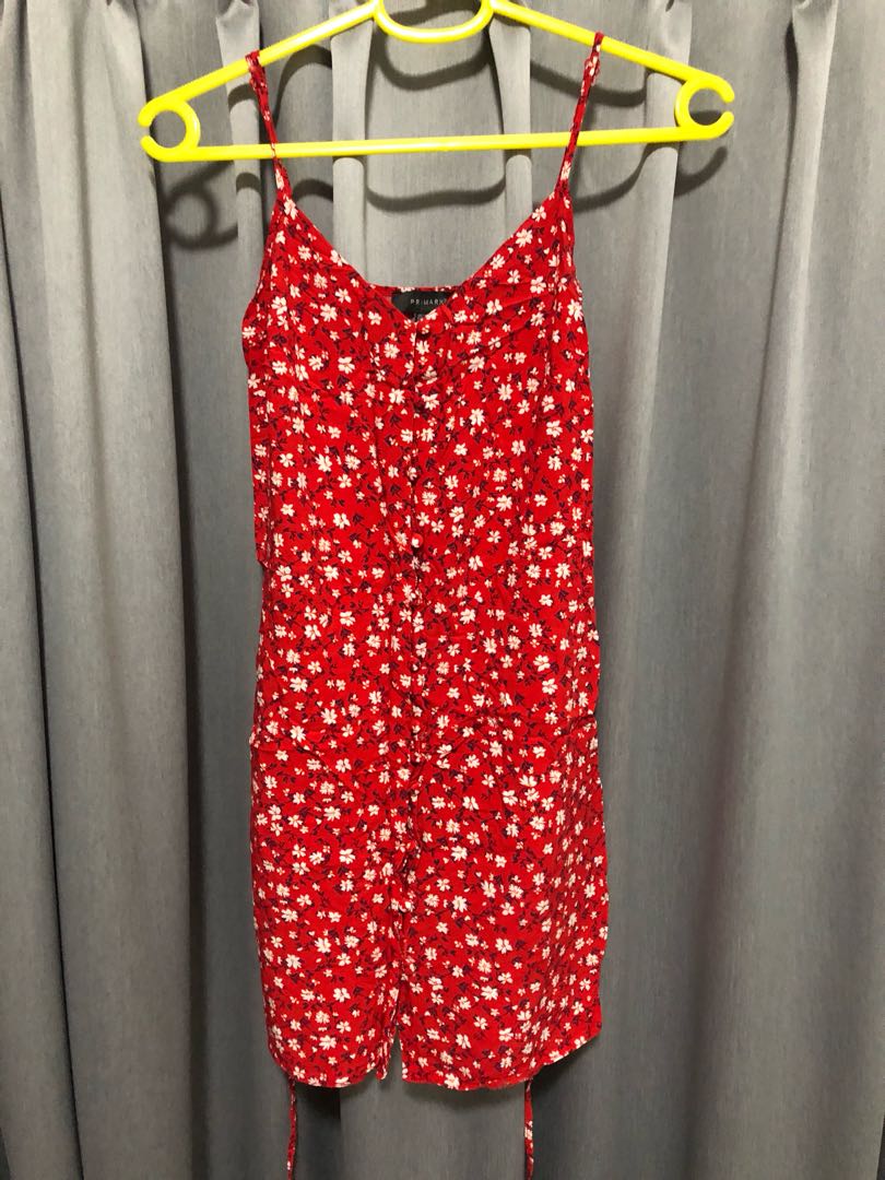 Primark red floral dress Clearance