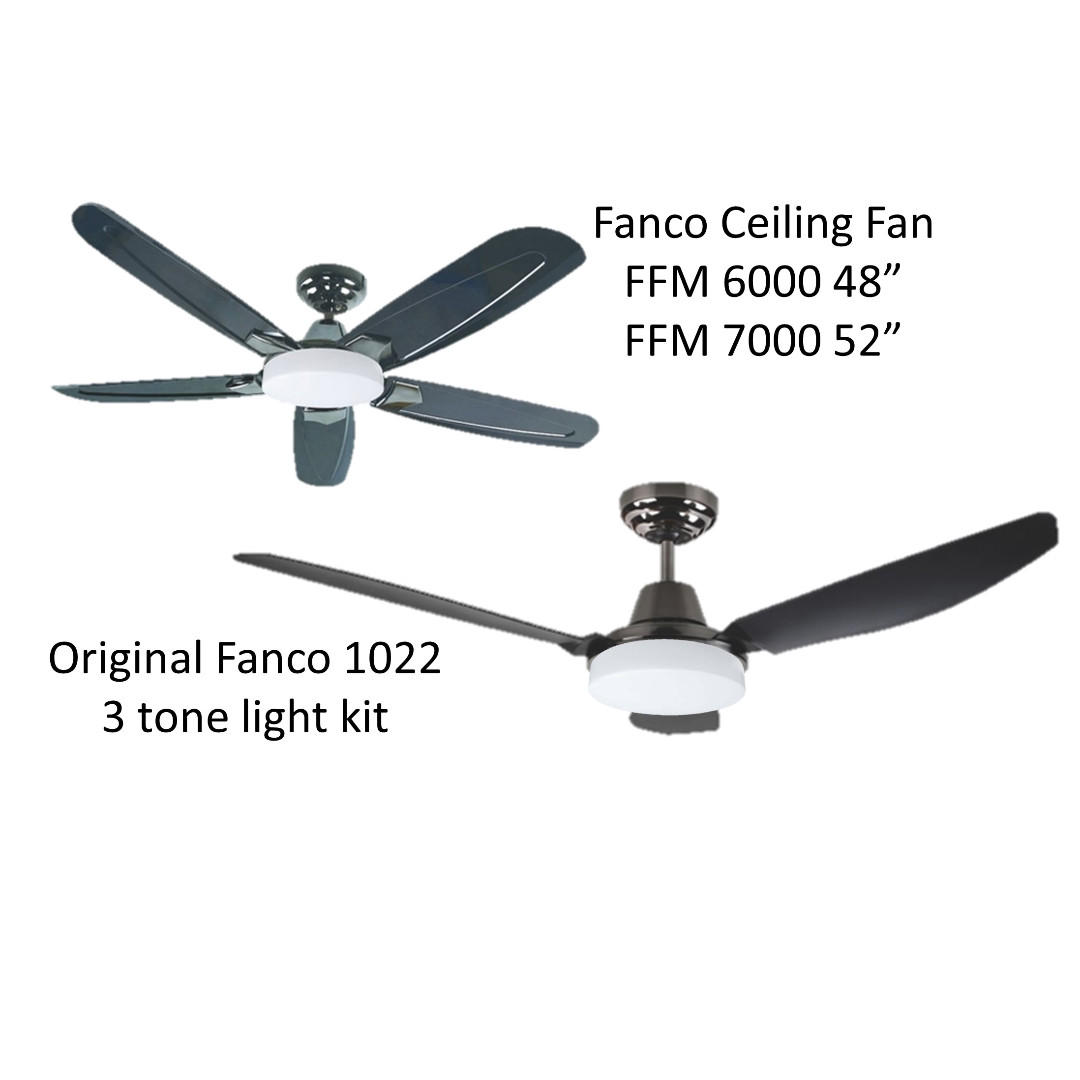 Promotion Fanco Ceiling Fan With 3 Tone Led Light Furniture Others On Carousell