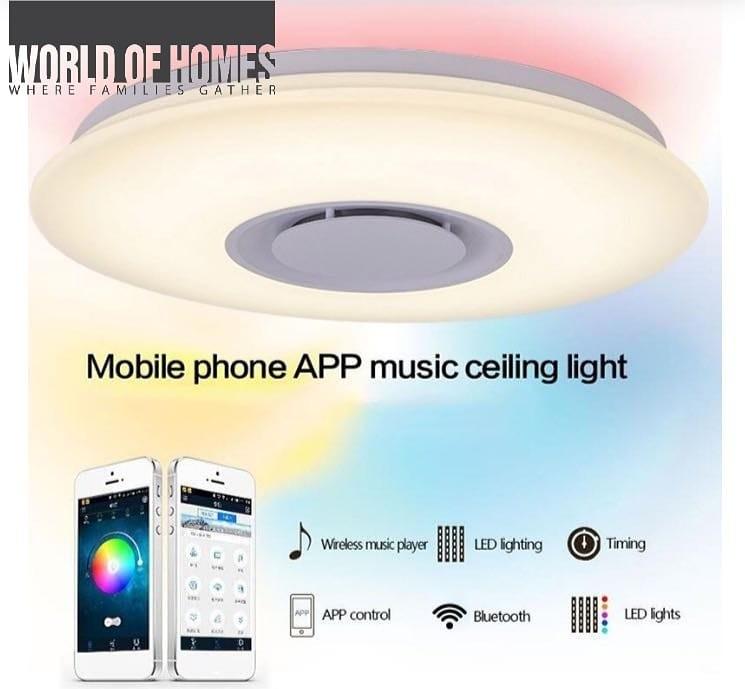 Smart Led Ceiling Light Comes With Speaker Timer Alarm