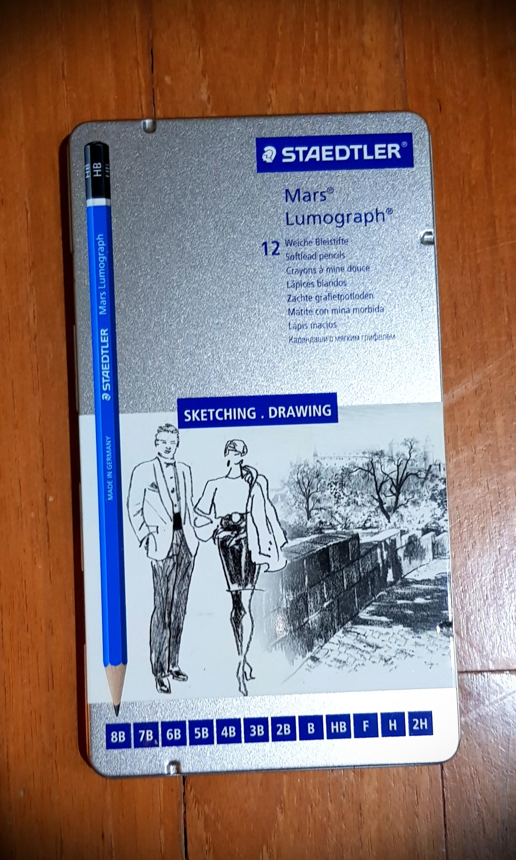 Staedtler Mars Lumograph 12 Softlead Pencils Books Stationery