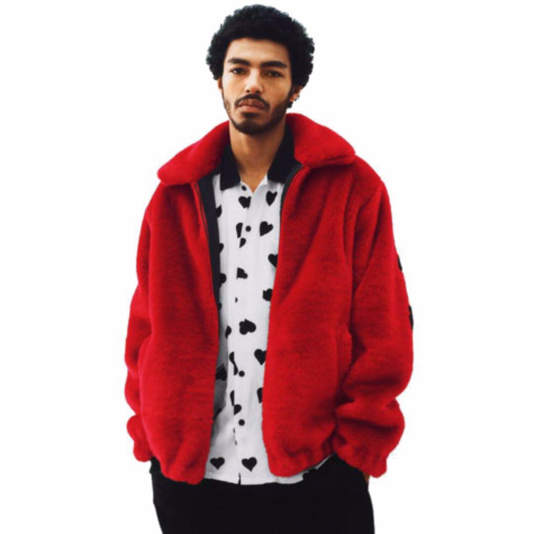 Supreme :: Faux Fur Bomber Jacket (ONLY RED LEFT), Women's Fashion 