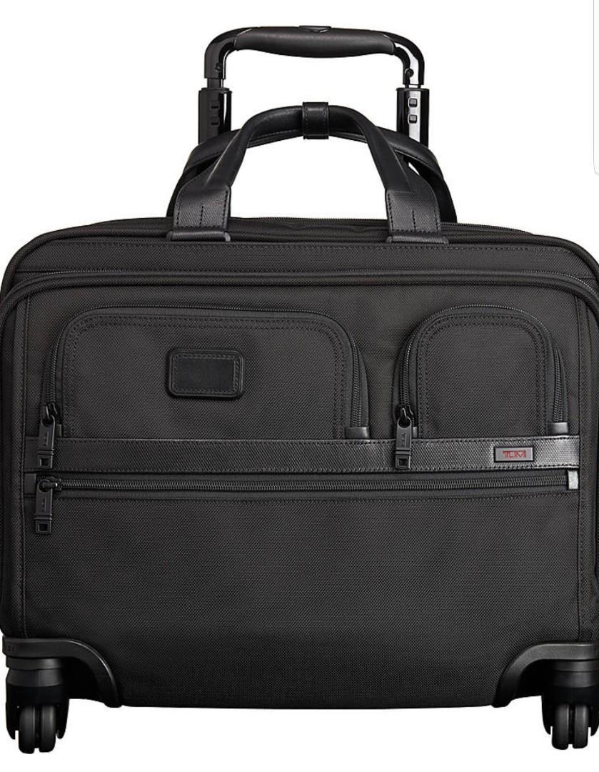 TUMI Alpha 2 4 Wheeled Deluxe Brief with Laptop Case Hobbies