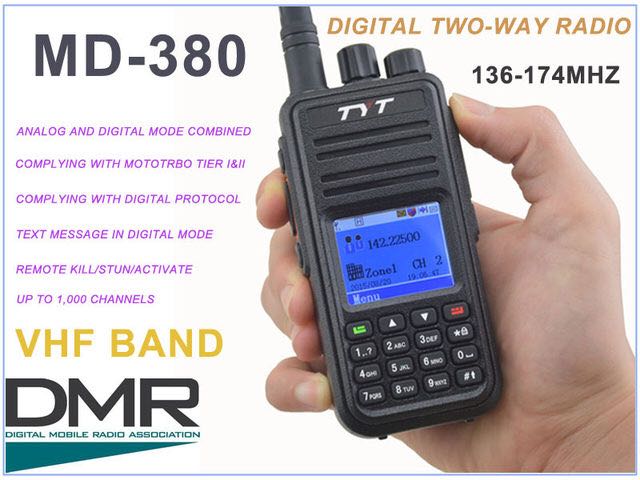 TYT MD-380 VHF 136-174MHz DMR Digital Walkie Talkie, Mobile Phones   Gadgets, Walkie-Talkie on Carousell