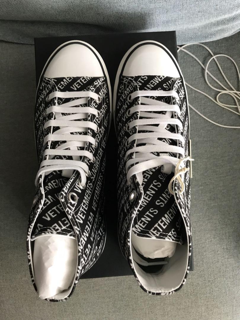 Vetements printed canvas sneakers cheap