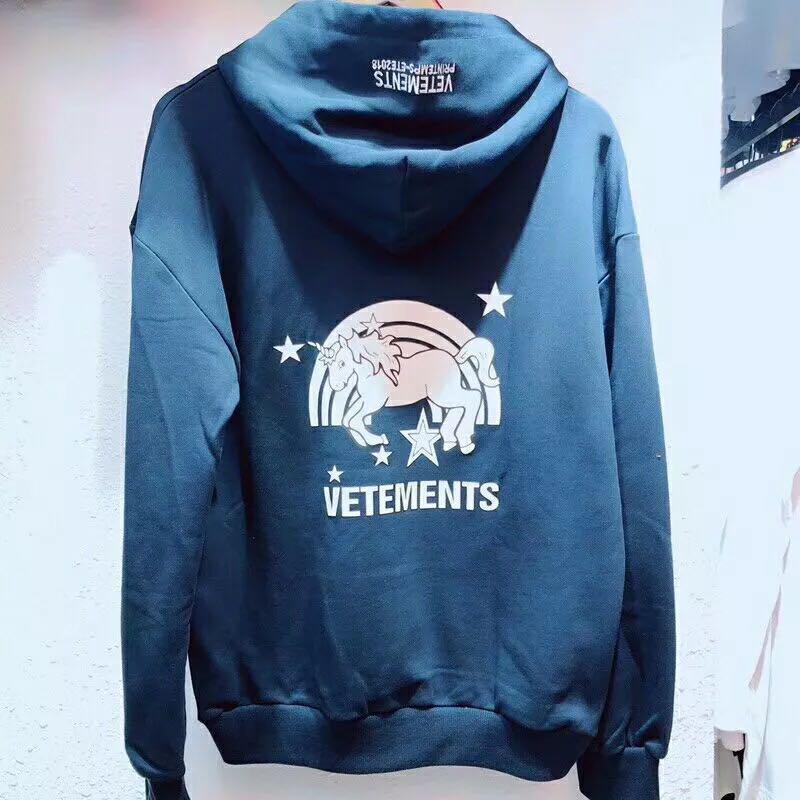 vetements unicorns and rainbows hoodie