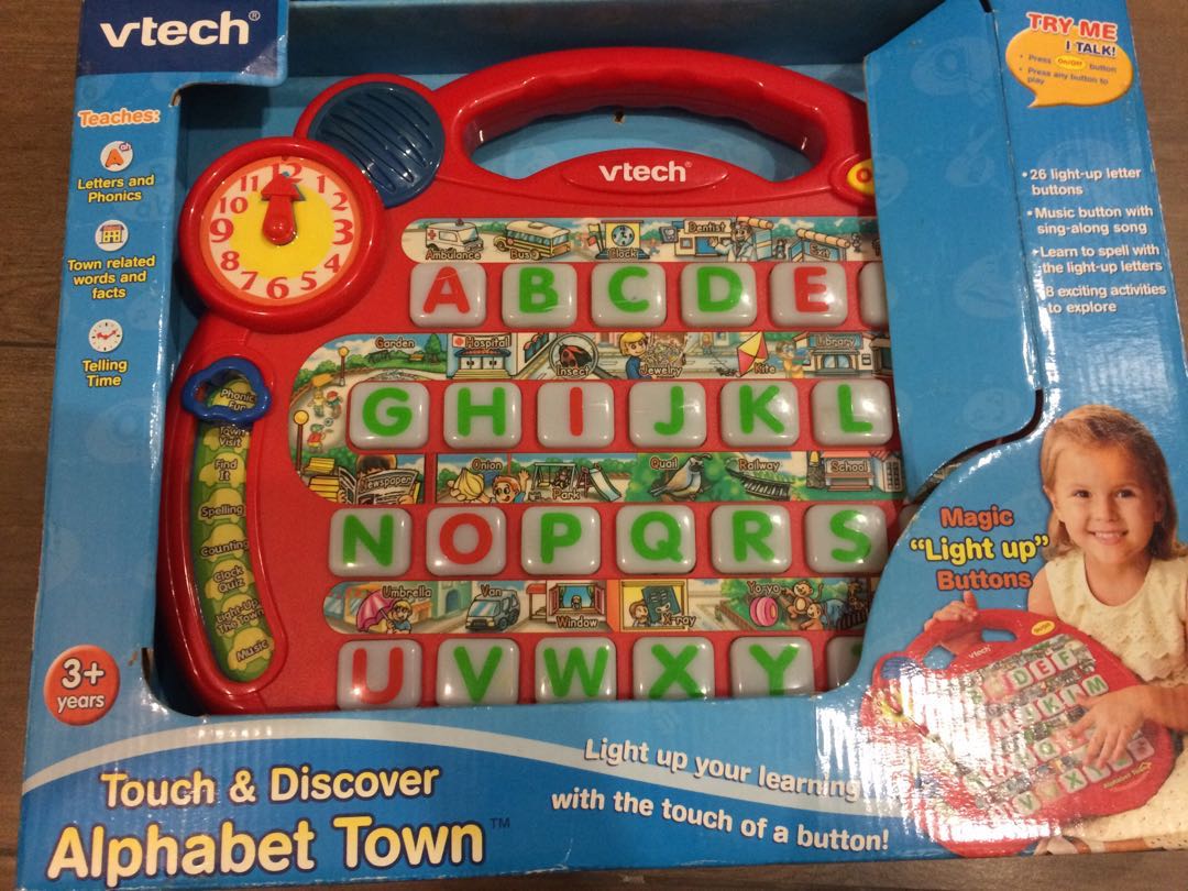 Vtech alphabet town 2025 touch & discover