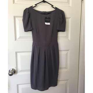 Topshop Brand New Size 8 Grey Dress