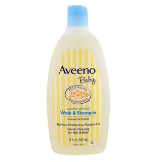 Aveeno, Baby, Wash & Shampoo, Lightly Scented, 18 fl oz (532 ml)