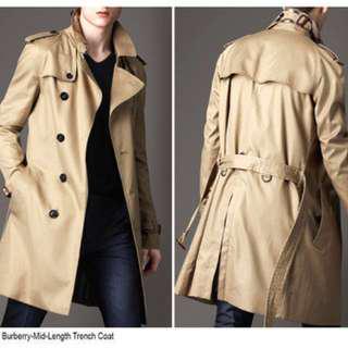 BURBERRY 男版風衣外套