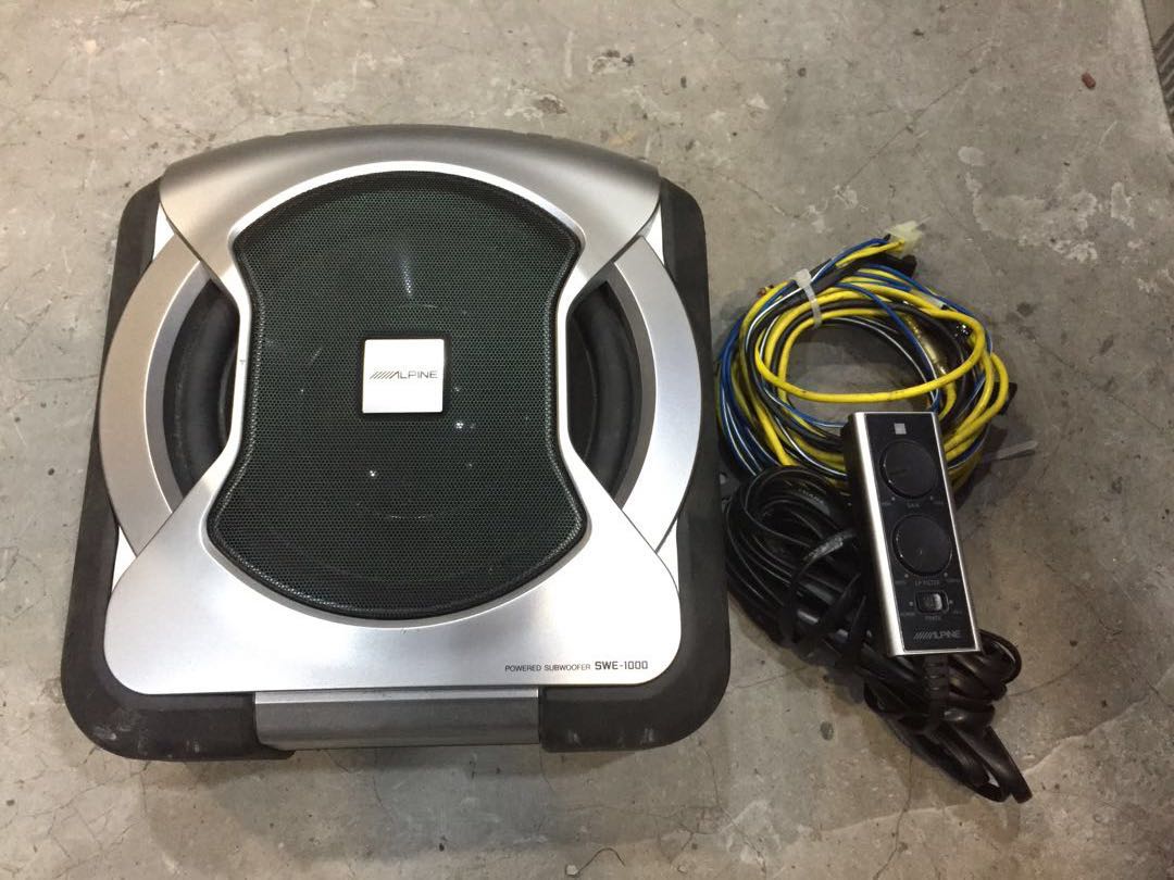Alpine SWE-1000 Active Subwoofer , Accessories, on Carousell