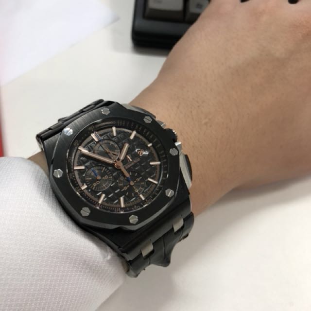 Ap royal oak offshore ceramic 44mm Men s Fashion Watches