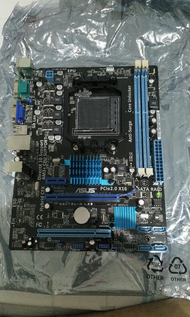 Asus M5A7BL-M LX 3 Motherboard socket AM3+, Computers & Tech, Parts ...