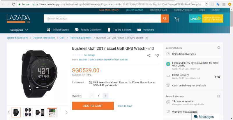 Bushnell golf 2017 excel golf gps watch store