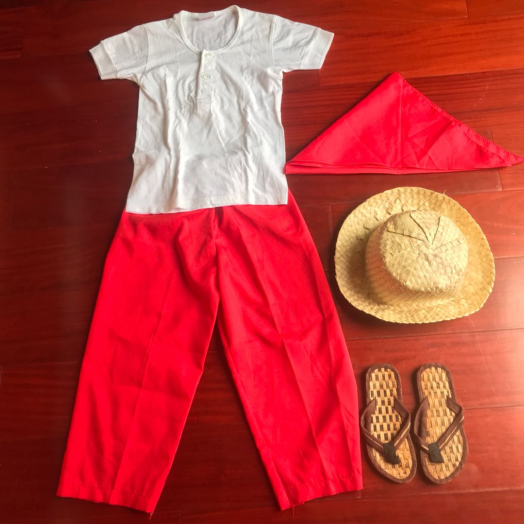 Buwan ng Wika costume with hat, slippers and scarf, Babies & Kids
