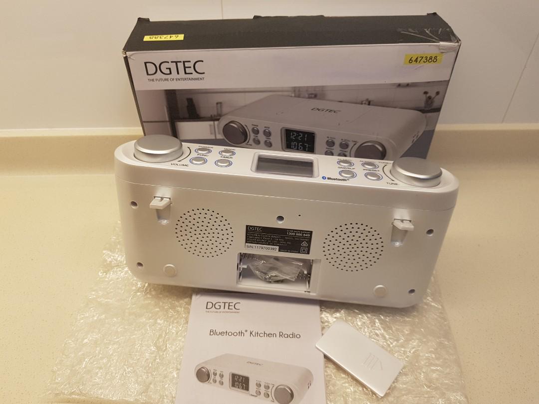 DGTEC Bluetooth Kitchen Radio (with FM, alarm, calender etc) > From Australia, Audio