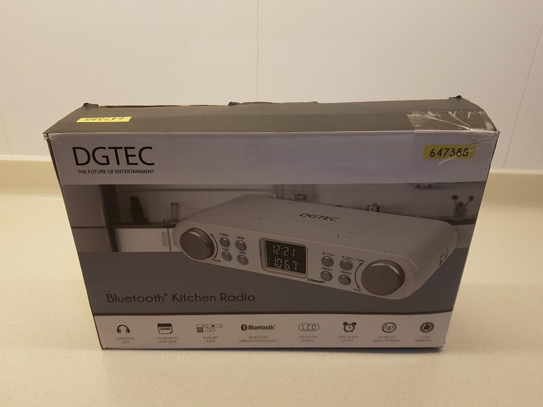 DGTEC Bluetooth Kitchen Radio (with FM, alarm, calender etc) > From