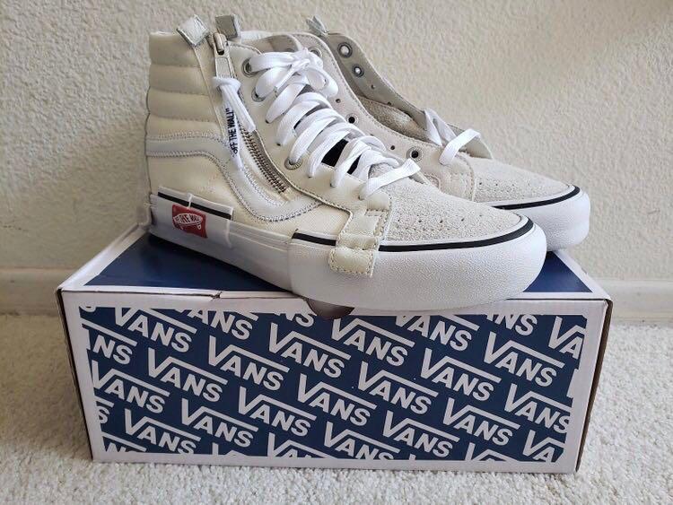 DS] US 9/UK 8 VANS VAULT / SK8-HI CUT AND PASTE LX (MARSHMALLOW/TRUE  WHITE), Men's Fashion, Footwear, Sneakers on Carousell
