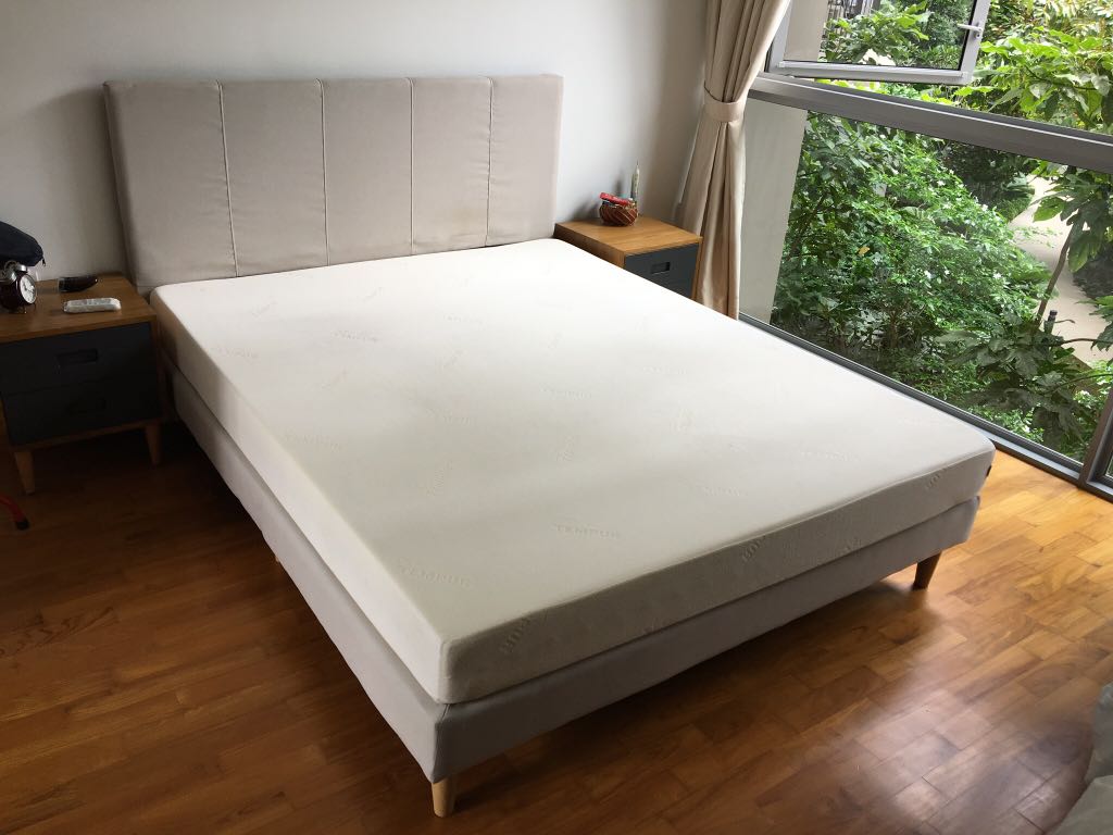 Fabric Queen Bedframe Fire Furniture Beds Mattresses On Photo