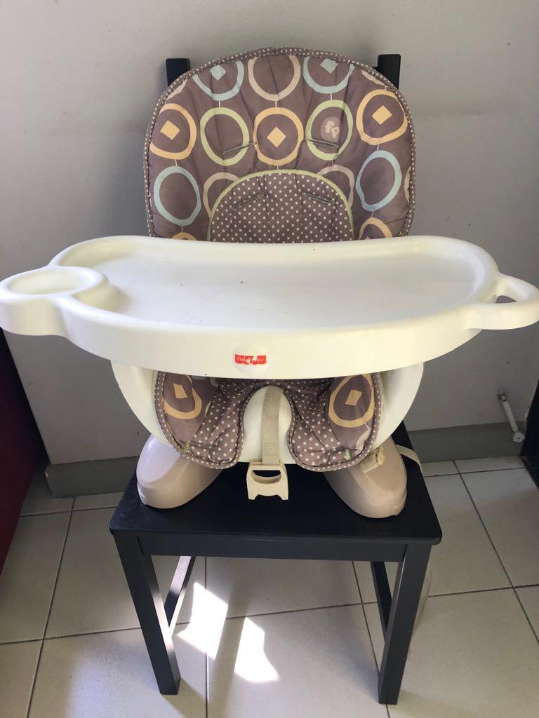 Fisher Price space saver baby chair, Babies & Kids, Nursing & Feeding, Baby High Chairs on Carousell