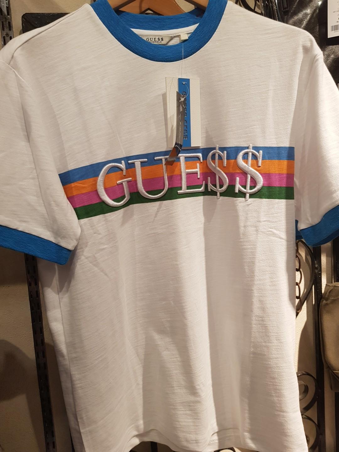 GUESS X ASAP ROCKY RINGER TEE Men s Fashion Tops Sets Tshirts Polo Shirts on Carousell