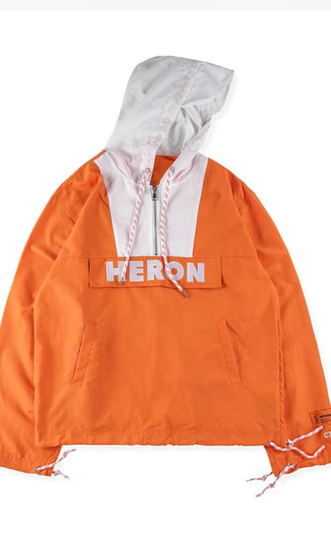 Heron preston shop orange windbreaker