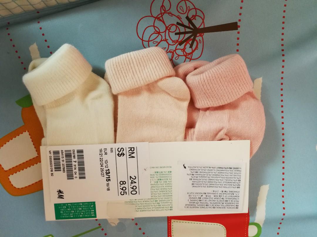 Baby sock sizes sales h&m