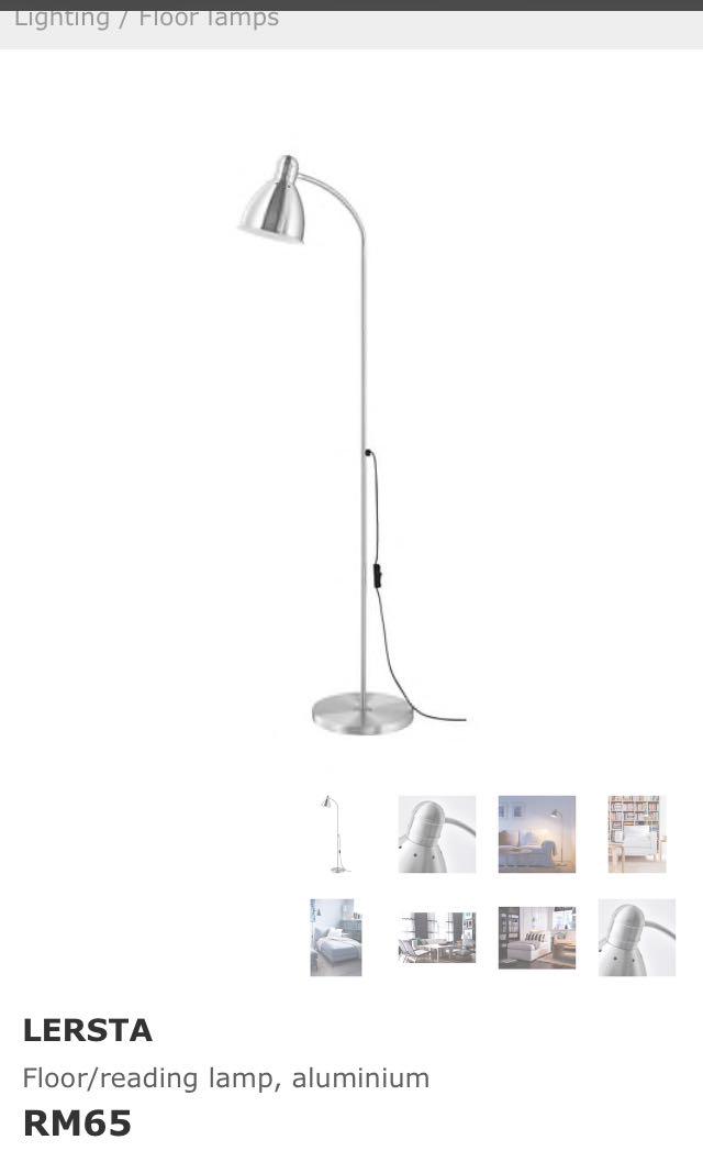 Ikea Floor Lamp, Furniture & Home Living, Home Decor, Carpets, Mats
