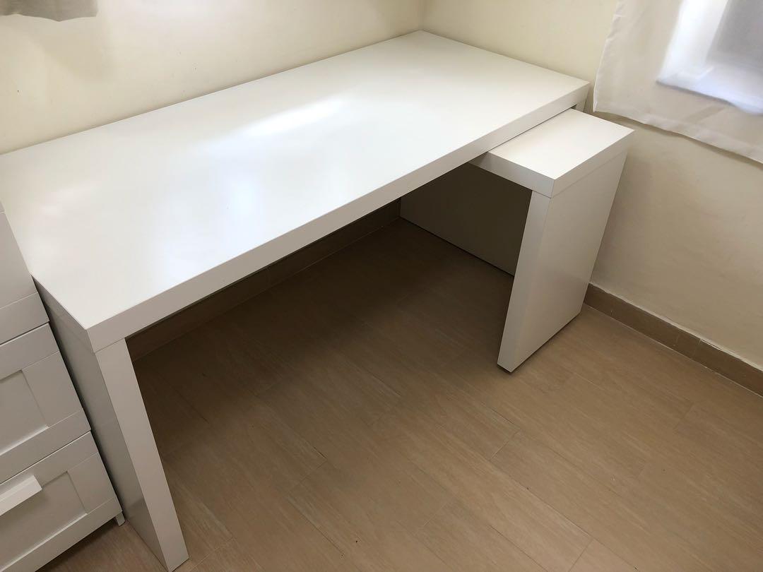 Ikea Malm Desk With Pull Out Panel Home Furniture Furniture On