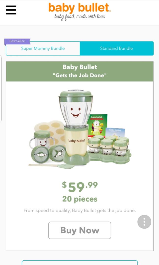 magic bullet baby bullet 20 piece set
