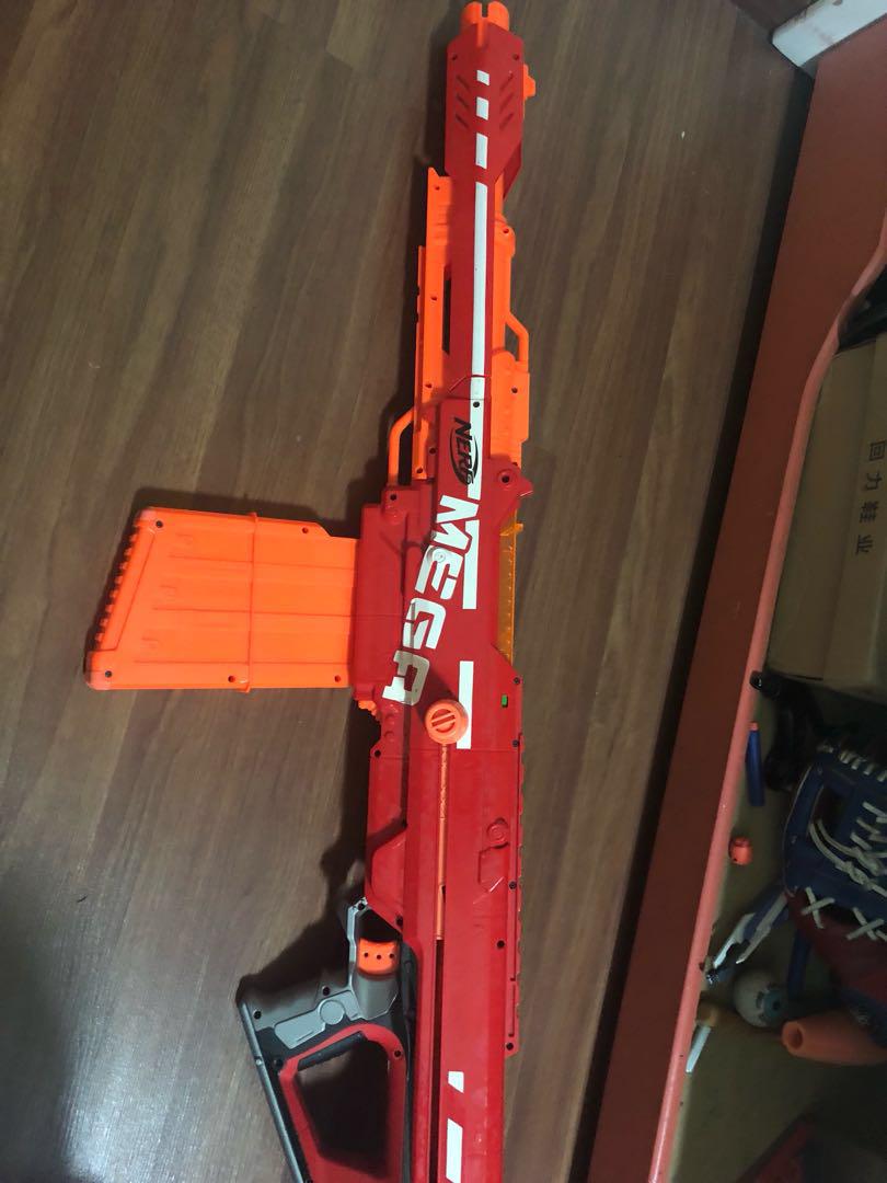 Nerf Mega Centurion (Category: Action & Battle Toys) located in Singapore. Submitted by problemmm (Listing ID 182458089, Image 1). Description: Only used afew times playing in and out And have been since kept in storage In mint condition Darts included Tags: Nerf Rolex Watch Bike Mega Engine Toy Guns Gun.