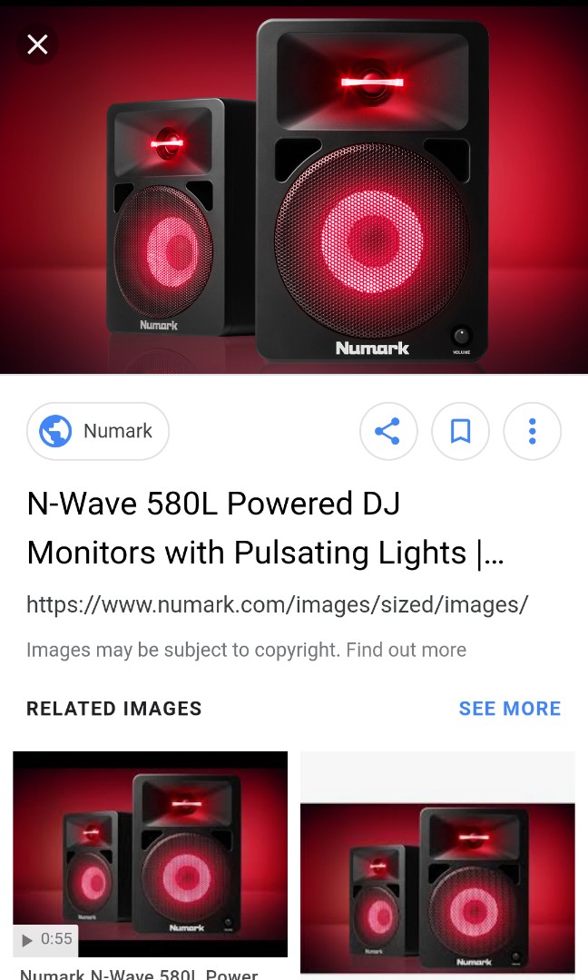 numark 580l speakers