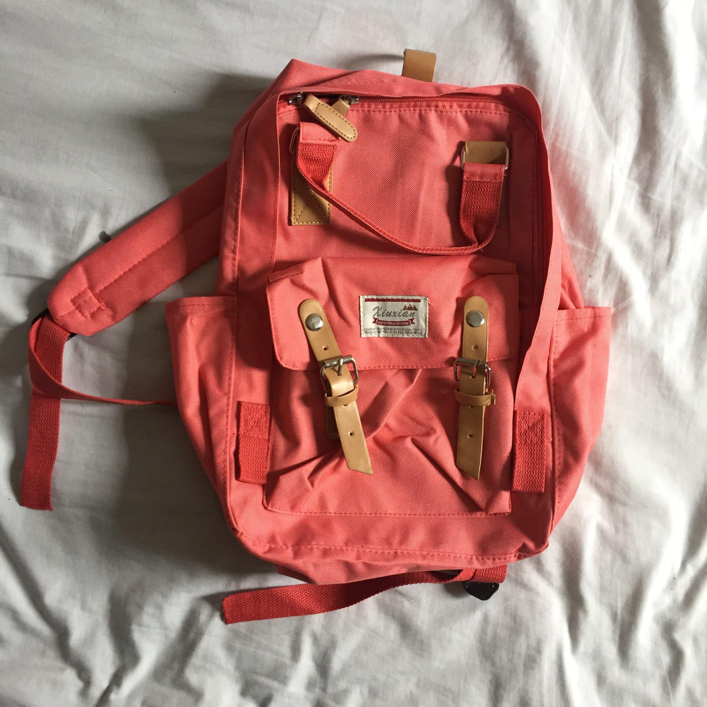 Pink Korean Backpack (NEW), Women's Fashion, Bags & Wallets, Backpacks