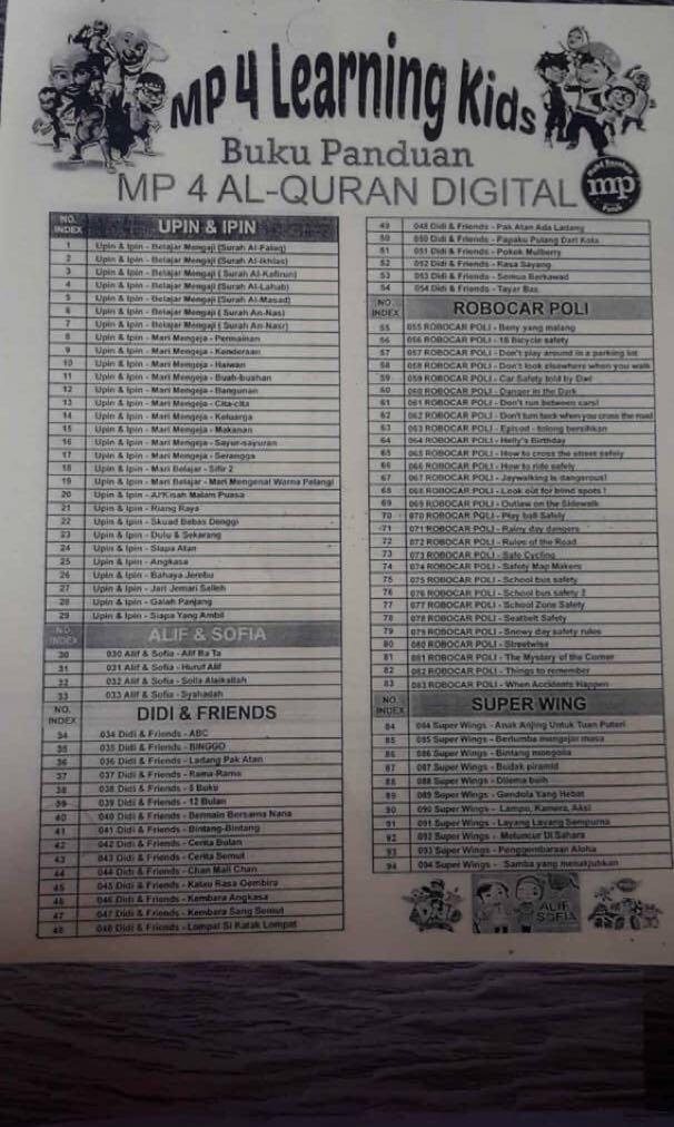 Preorder Mp4 Kids Islamic Learning Hd 8gb Mobile Phones Tablets Others On Carousell Video ini terdiri dari lagu: carousell