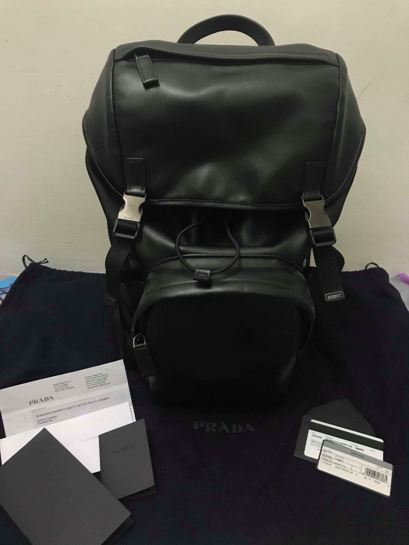 prada backpack second hand