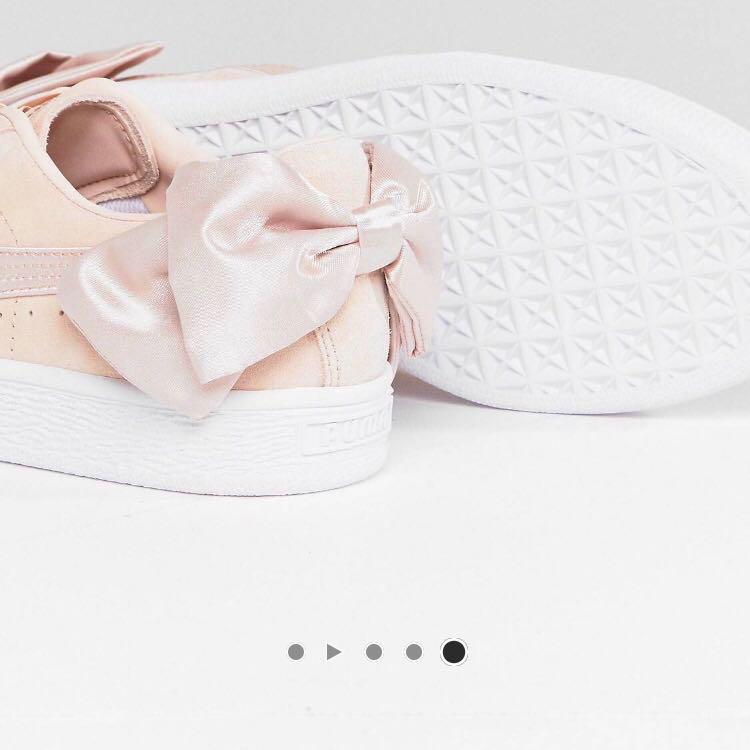 Puma suede bow trainers in pink store