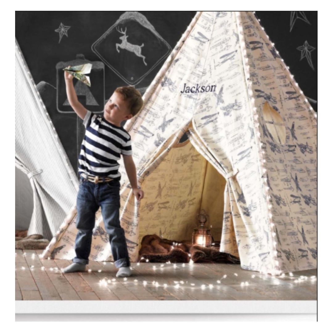 kids canvas teepee