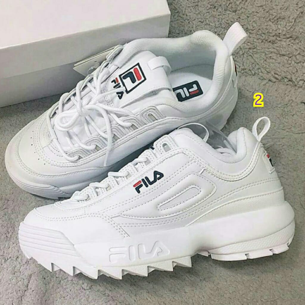 Sepatu Wanita Fila Sport Running Ori Asli Import Terbaru 2018 Branded Trend Murah Putih Pink Olshop Fashion Olshop Wanita Di Carousell
