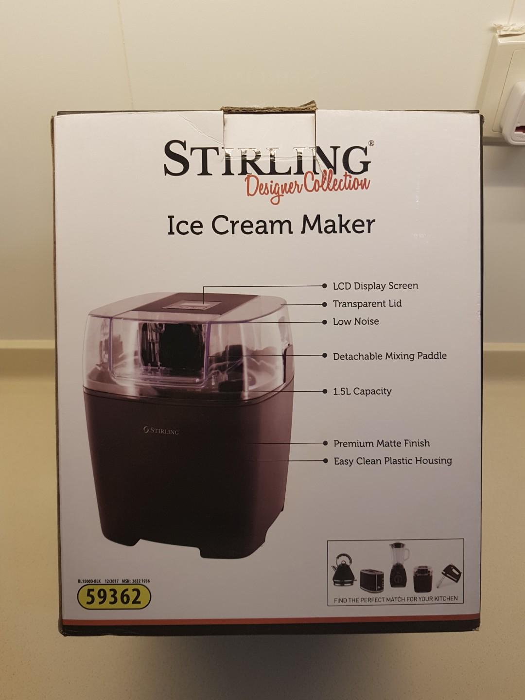 Stirling (Designer Collection) Ice Cream Maker (Color Premium Matte