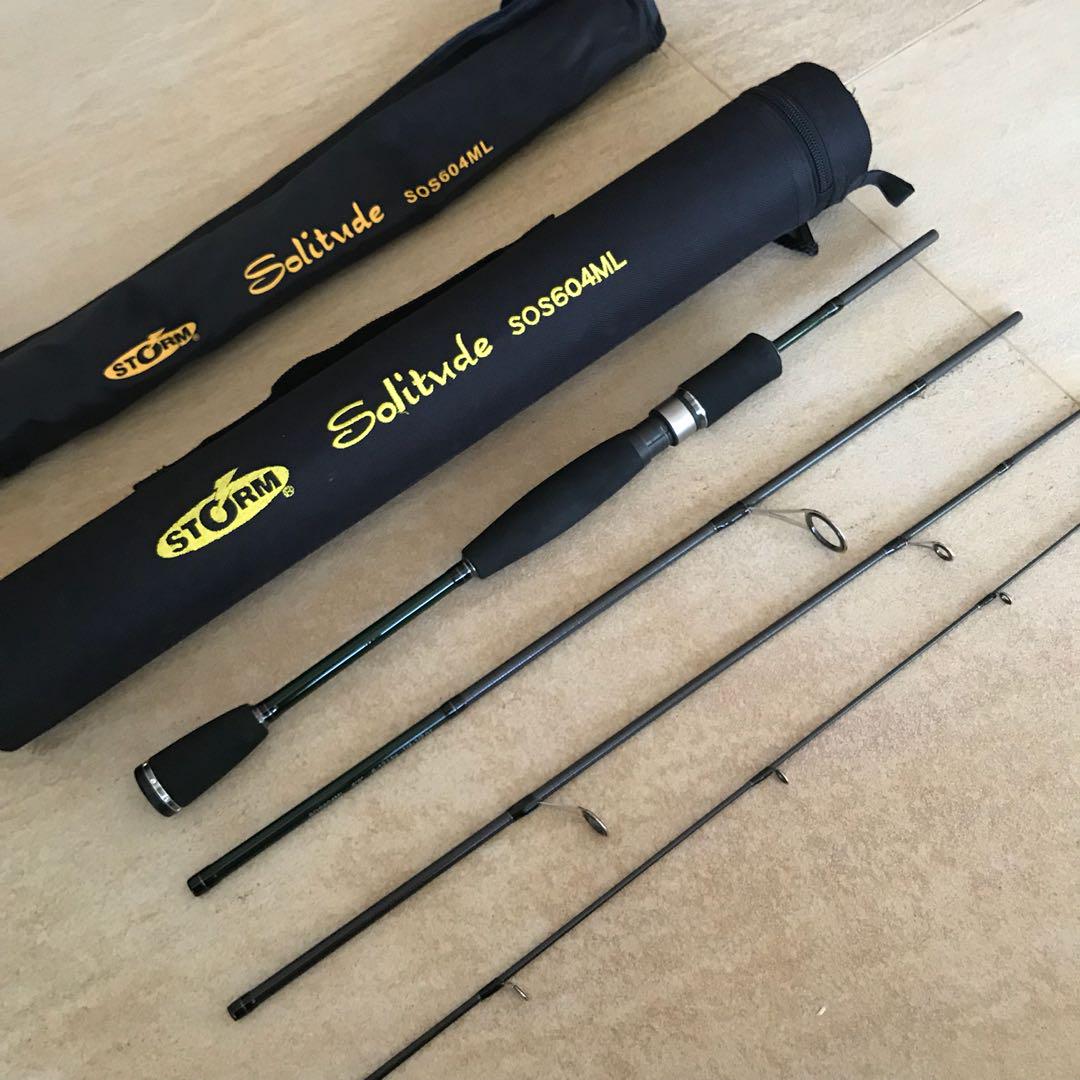 Storm Solitude 4 piece spinning travel / pack rod, Sports
