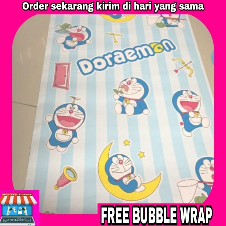 Wallpaper Sticker Dinding Doraemon Dan Hello Kitty Perabotan Rumah Di Carousell